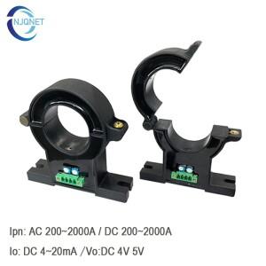 홀전류 센서 QNDBK1-40 DC 600A 1000A 4 20mA 10V 5V 변환기 스플릿 코어 변압기