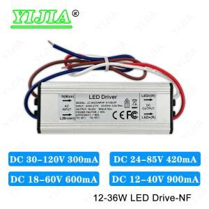 12W 15W 18W 20W 24W 30W 36W LED 드라이버 전원 공급 장치 DC36-120V 24-85V 18-60V 12-40V 300mA 420mA