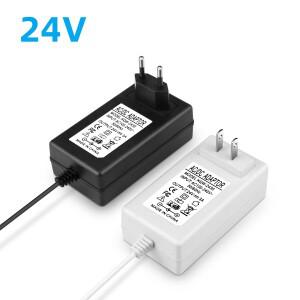 AC 110-240V ~ DC 24V 2A 3A 공급 충전기 변환기 스위치 LED 드라이버 범용 전원 어댑터 EU 미국 플러그 조