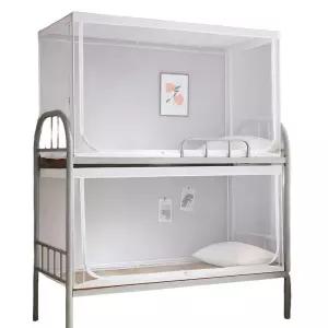 2층침대모기장 기숙사 이층 침대 모기장 사각 방충망 싱글