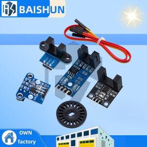슬롯 광커플러 RPM 센서 모듈 광절연 기능이 있는 3.3V/5V 포토게이트 타코미터 및 디지털 카운터