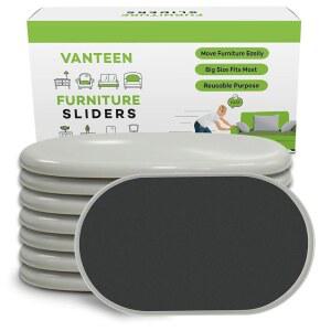 8 가구 슬라이더 카펫 하드우드 바닥용 9개 1/2인치 대형 재사용 가능한 헤비 듀티 글라이더 무버 플라스틱 무빙 패드 프로텍터 8개 PCS 9 베이지