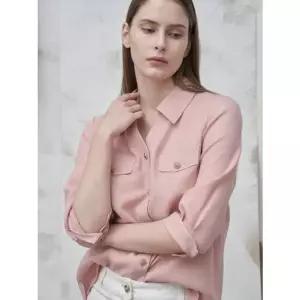 [갤러리아] 올리비아로렌 Y넥 버튼 블라우스 VOCNL5M3131