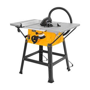 Hotech 10인치 테이블 톱 - 목공, DIY 프로젝트를 위한 스탠드 및 확장 가능한 테이블이 있는 15암페어 전동