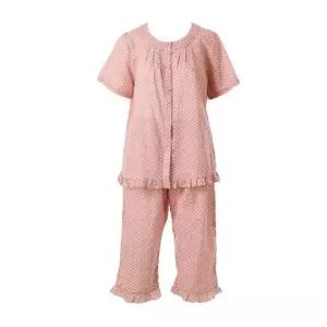 [갤러리아] 여 면레이온 요루 은은한 안개꽃나염 기본 여자 파자마 잠옷(WPA7181W PK)