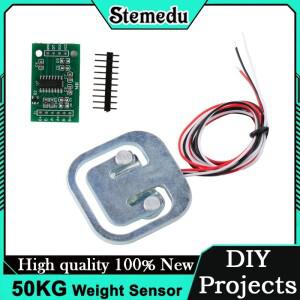 디지털 저울용 HX711 증폭기 모듈이 포함된 50kg 하프 브리지 로드셀 무게 센서 아두이노호환 DIY 프로젝트