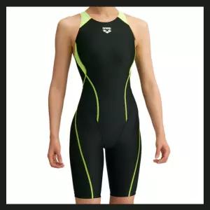 수영장 수영복 일본 수입 아레나 세련된 강습용 솔리드 라인포인트 fina대회 여성반전신 5부BKYL 선수용