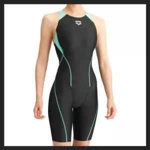 수영장 수영복 일본 수입 아레나 세련된 강습용 솔리드 라인포인트 여성5부 여자반전신BKMT 공식대회