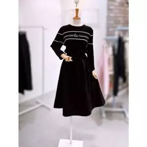 [갤러리아] [레코브]자수포인트 허리스트링 원피스(LC31F3OP502T)