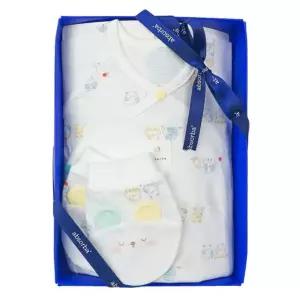 [갤러리아] (압소바출산,태교,배냇저고리세트)올리버오가닉배냇슈트+손싸개세트(A1B-10106SET)