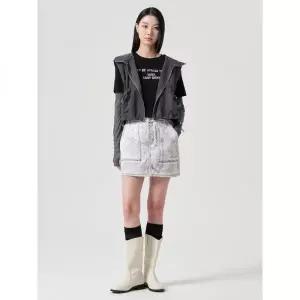 에잇세컨즈 디지털 프린트 데님 미니스커트 블랙 114327BP15 421626