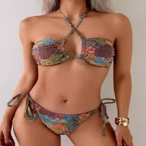 수피 여사친 비치웨어 바캉스룩 뷔스티에 끈 비치 비키니 수영복 JEN1