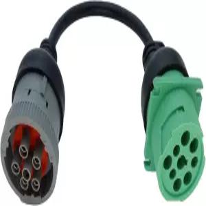 트럭 운전사 및 차량용 6핀 J1708에서 타입2 그린 9핀 J1939 어댑터 케이블 1피트/30cm