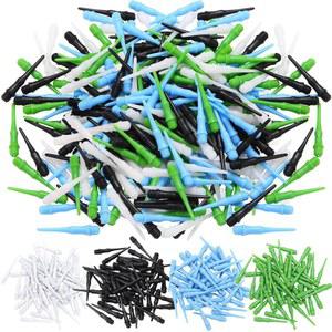 비오라화이트 200팩 2BA 스레드 소프트 팁 다트 포인트 플라스틱 교체 액세서리