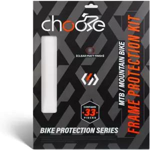 Chooee 산악 자전거 프레임 보호 키트 33피스 MTB 데칼-상/하관 튜브용 랩 필름 체인스테이 케이블 마모