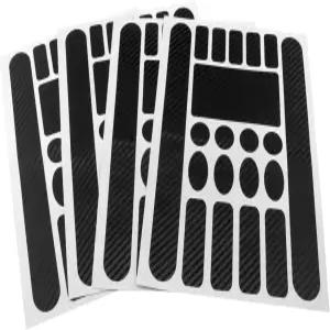 피야뇨 4PCS 탄소 섬유 자전거 프레임 체인 보호 패드 스크래치 방지 스티커 필름 커버 블랙