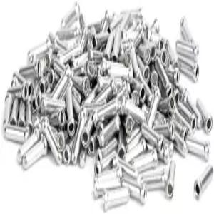 YehVe 120 팩 자전거 브레이크 케이블 엔드 캡 교체 비프레이징 시프터 크림프 합금 페룰 팁 변속 와이어