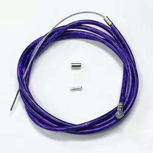 범용 메탈릭 퍼플 컬러 자전거 브레이크 케이블 와이어 172cm/68인치 산악 호환
