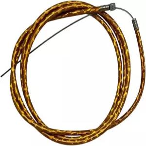 범용 메탈릭 골드 컬러 자전거 브레이크 케이블 와이어 172cm/68인치 산악 호환