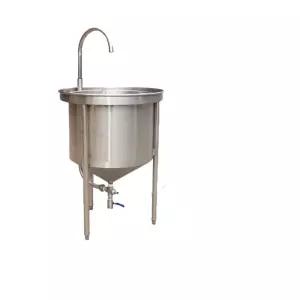 304스텐 호퍼 대용량 소분기 소분 바퀴 이동식 깔때기