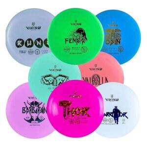 바이킹 디스크 오리지널 골프 세트 - 모든 거리를 위한 8개의 디스크, PDGA 승인 퍼터, 미드레인지, 페어웨이 드라이버, 초보자 및 전문가용 디스턴스 드라이버 u2013