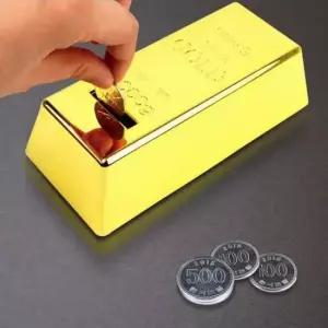 [문구/오피스] 저금통 금괴 모형 골드바저금통 인테리어 금