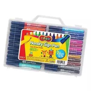 [문구/오피스] 사인펜 어린이 색칠용 24색 마르지 않는 크레용