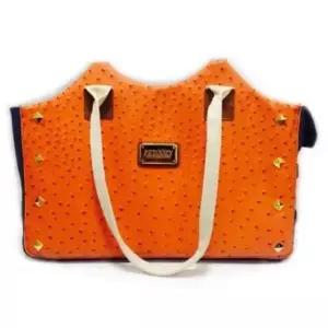 [반려] 강아지 타조 모던백2 오렌지 1P 애견 논슬립 이동가방