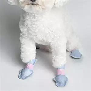 강아지부츠 발바닥 땀흡수 일회용신발 스트랩형 논슬립 경량 산책