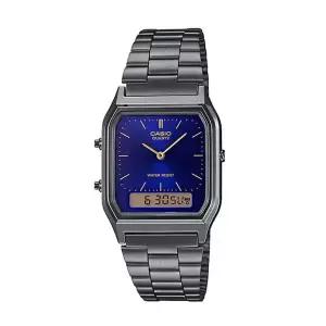 카시오 AQ-230GG-2A 공용 스퀘어 메탈 레트로 손목 시계