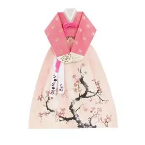 [마이모노샵][마이모노샵] 한국 전통 손편지 소품 선물 연하장 한복카드 감사 (28565422)