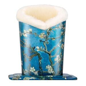 플러시 플러피 안감 긁힘 방지 스탠드 안경 홀더 보호 케이스