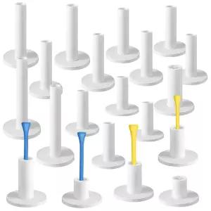 MOJMBSBY 매트용 고무 골프 티, 드라이빙 레인지 및 시뮬레이터용 골프 티 홀더 60개, 실내 및 실외 연습용