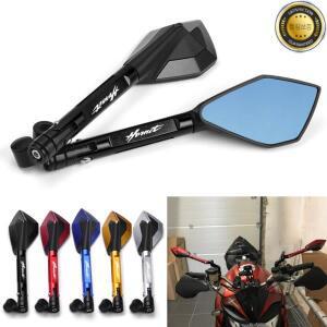 CNC 알루미늄 오토바이 백미러 혼다 호넷 CB600F CB599 Goldwing gl1800 Hornet 용 블루 눈부심 방지