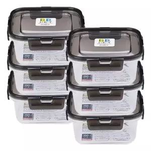 코멕스 비비락 밀폐용기 정1호 그레이 350ml X 6개 플라스틱밀폐용기