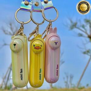 귀여운 미니 팬 Kipas 휴대용 손 접이식 침대 옆 사무실 USB 충전 배터리 테이블 책상 냉각