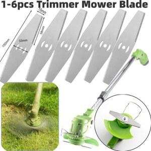 예초기 보호구 1 6 pc 금속 잔디 문자열 트리머 교체 헤드 블레이드 전기 절단 깎는 기계 피팅 정원 도구 액세서리의 톱날
