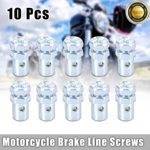 XAutohaux 범용 10Pcs 브레이크 라인 케이블 와이어 고정 나사 오토바이 패스너