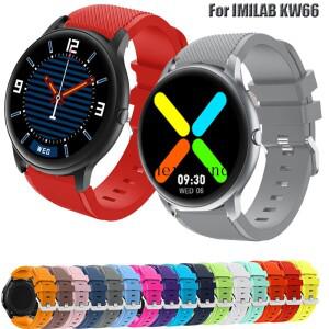 IMILAB KW66 / YAMAY SW022 용 실리콘 팔찌 시계 밴드, 틱워치 프로 3 스트랩 교체 22MM 스마트 손목