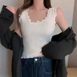 셔링 포인트 이너나시 슬림 골지 티셔츠