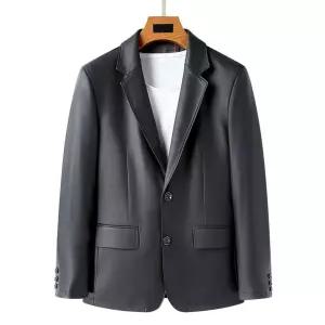 엘럽 남자 캐주얼 리얼 가죽코트 양가죽 재킷 정장 얇은 원템1