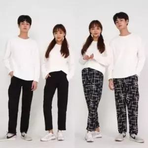 남성 융털 안감 기모 밴딩 팬츠 겨울 방한 바지 편안한 데일리 트레이닝 조거 겨울용 따뜻한 융기모