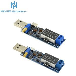 부스트 벅 컨버터 USB 스텝 업/다운 전원 공급 장치 모듈 DC-DC 5V ~ 3.3V 12V 조절 가능 출력 DC 1.2V-24V