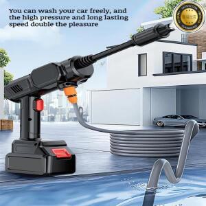가정용 휴대용 무선 고압 세차 물총 충전식 리튬 배터리 강력 세척