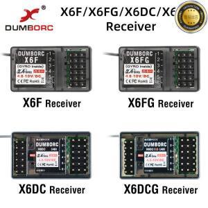 DUMBORC X6FX6FGX6DCX6DCG X4 X5 X6 송신기 RC 자동차 보트 리모컨 용 2.4G 6CH 무선 제어 시스템