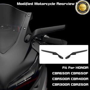 CBR 오토바이 조정 가능한 백미러 스텔스 윙렛 혼다 CBR650R 500R 용