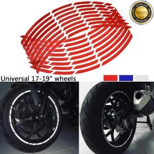 자동차 오토바이 타이어 림 스티커 반사 휠 데칼 장식 17 인치-19 인치