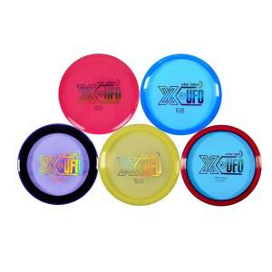 X-UFO 디스크 골프 세트 - 스타터 5개, 퍼터, 드라이버, 중급, 미니 170-180그램, PDGA 인증 디스크(세트 4)