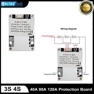 3S 4S BMS 40A 120A 리튬 이온 LifePo4 배터리 보호 보드(밸런스 포함)