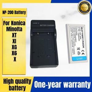 코니카 NP200 미놀타 XT XI XG X6 디지털 카메라용 배터리 + 충전기 3.7V 1200mAh